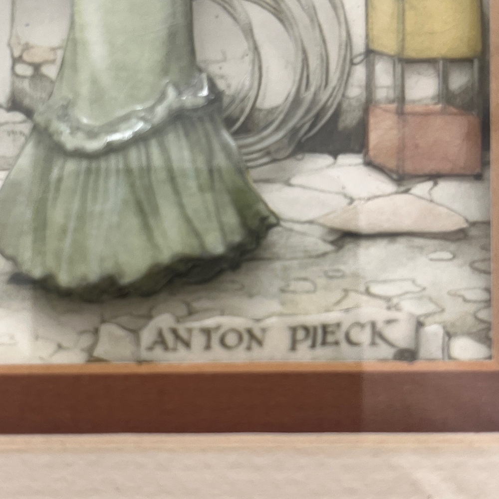 Anton Pieck Art Print in Wooden Frame - Picture 2 of 13